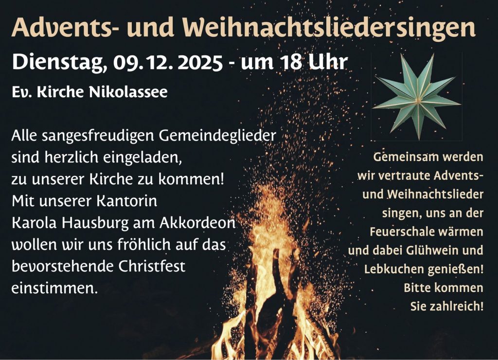 Advents- und Weihnachtsliedersingen