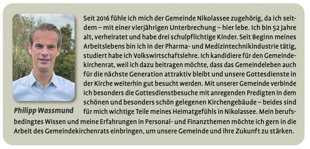 Vorstellung GKR-Kandidat Philipp Wassmund